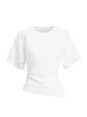 Kookai White Short Sleeve Crewneck Tee in White - 36